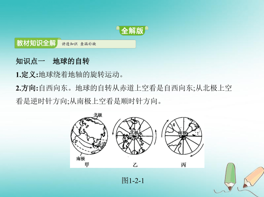 （新版）新人教版2018_2019学年七年级地理上册1.2地球的运动课件(148张PPT)