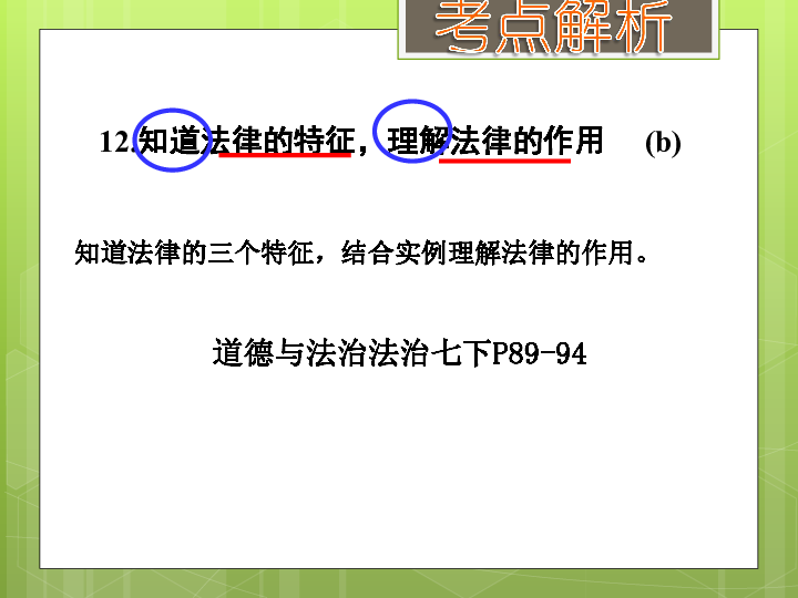 走进法律天地（一）（考点12、13、14） 课件（34张PPT）