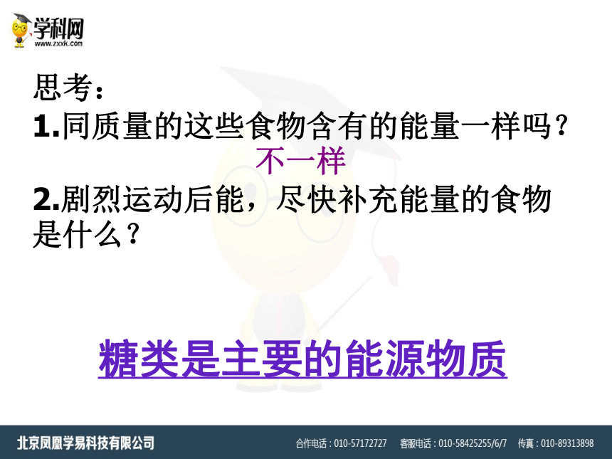 高中生物人教版必修1第二章细胞中的糖类和脂质课件 共20张PPT)