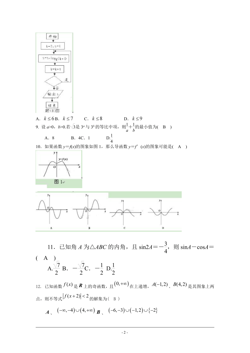 青海省西宁二十一中2018届高三上学期12月月考数学（理）试卷