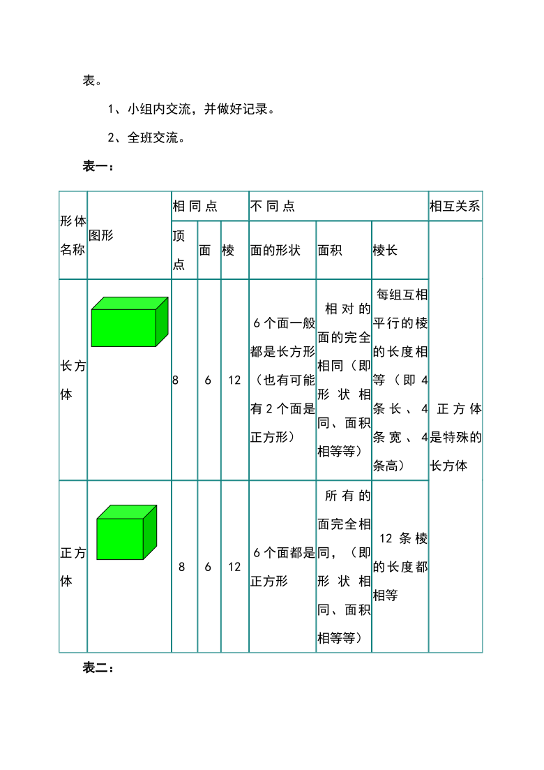 六年级下册数学教案总复习立体图形西师大版