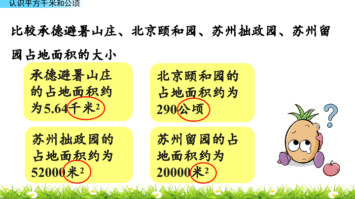3.5 认识平方千米和公顷课件（33张PPT)