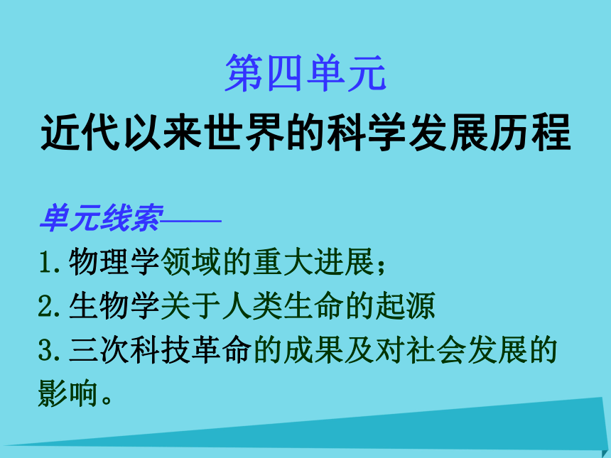 广东省深圳外国语学校高中历史 第11课 物理学的重大进展课件 新人教版必修3