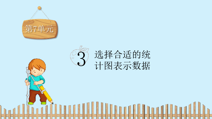 冀教版六年级上册数学习题课件-第7单元 3.选择合适的统计图表示数据（15张PPT）