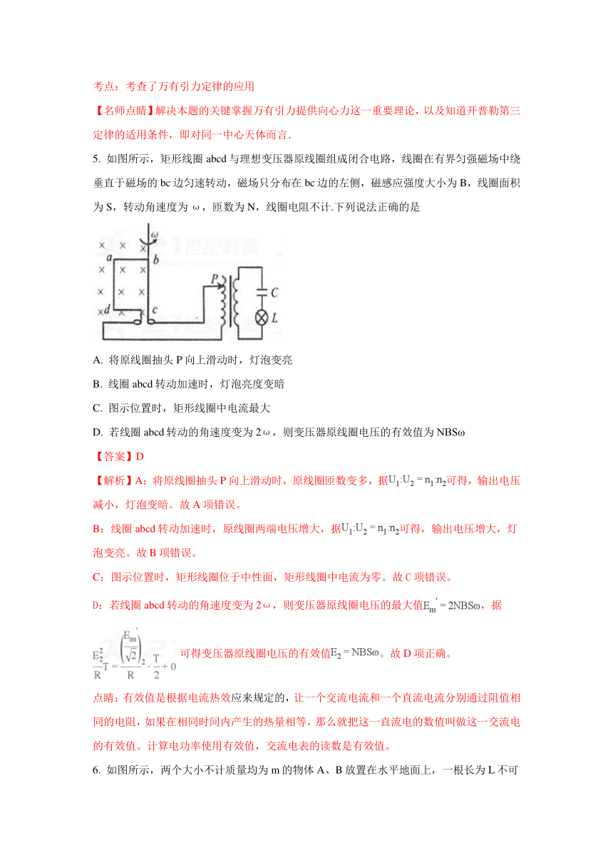 河北省衡水中学2018届高三第十五次模拟考试物理试题