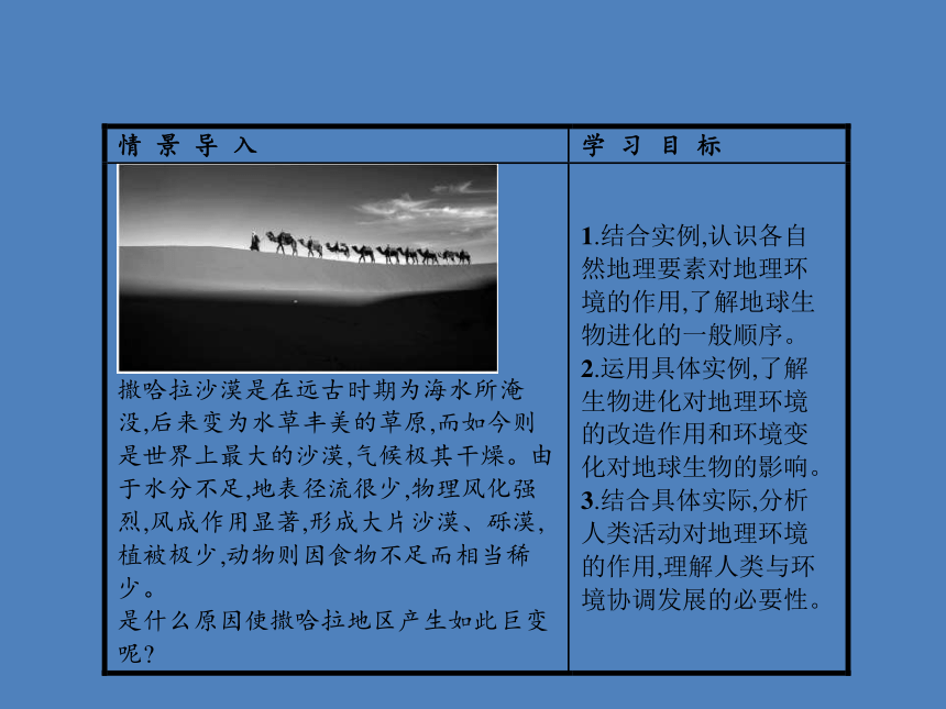 湘教版地理必修1同步教学课件：3.1 自然地理要素变化与环境变迁