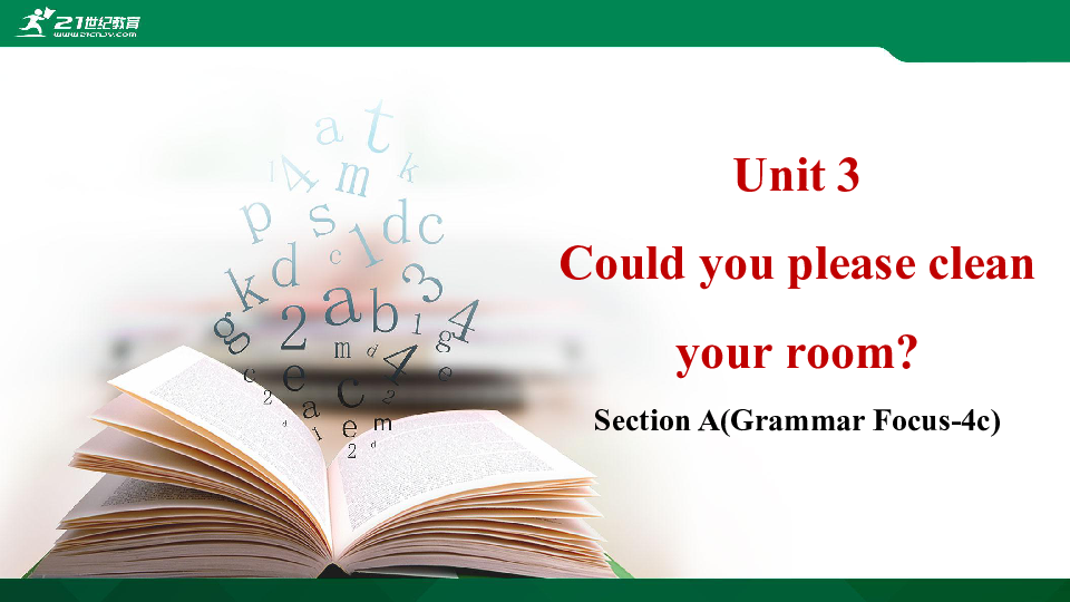 Unit 3 Could you please clean your room Section A (Grammar Focus-4c) 课件