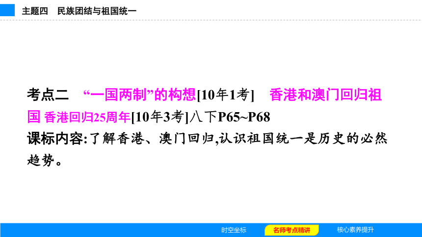 综合国力的不断增强,国际地位的提高,以及"和平统一,一国两制"的提出