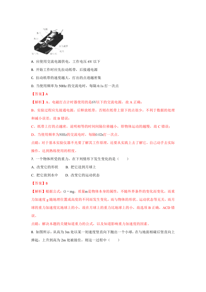 河北省唐山市滦县二中2017-2018学年高二上学期期中考试物理（文）试题含解析