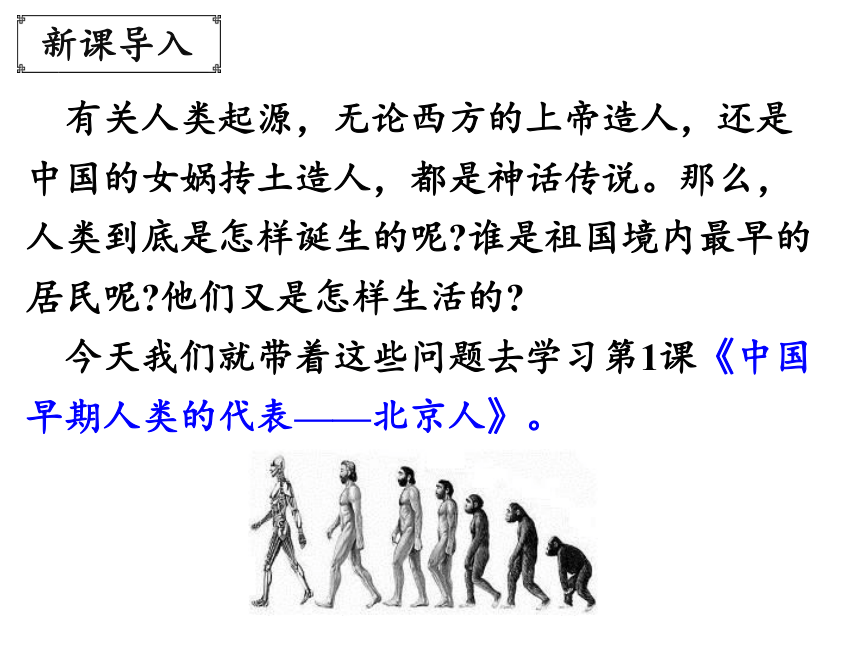 统编版七年级历史上册第1课 中国境内早期人类的代表—北京人（41张ppt）