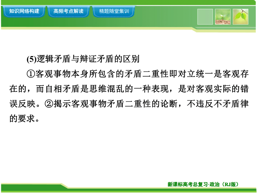 专题二 遵循形式逻辑的要求 课件80张PPT