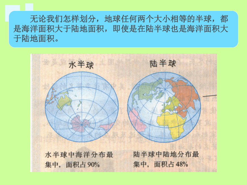 2021-2022学年粤教版七年级地理上册3.1陆地与海洋的分布 课件（共52张PPT）