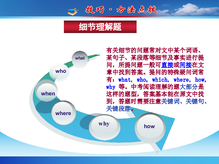 初中英语阅读答题技巧专题复习课件43张
