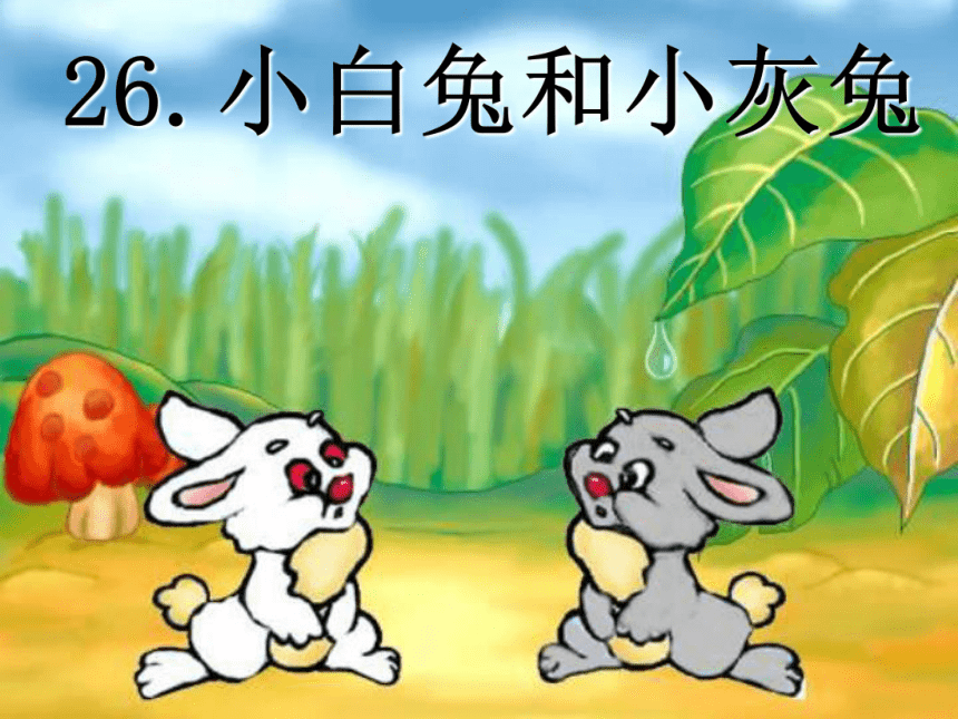 （北京版）一年级语文下册课件 小白兔和小灰兔 1
