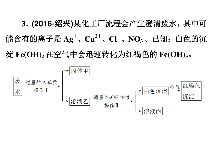 2017年中考科学总复习课件：第三篇　物质科学(二)  第10讲　物质的除杂、检验、鉴别与推断