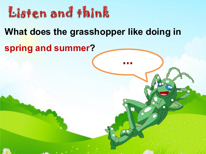 Module 3 Unit 2 Colours（The ant and the grasshopper）课件（31张PPT，内嵌音视频）