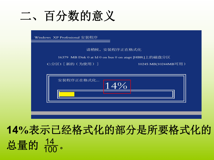 六年级上册数学课件-7.1 百分数的认识青岛版   (共22张PPT)