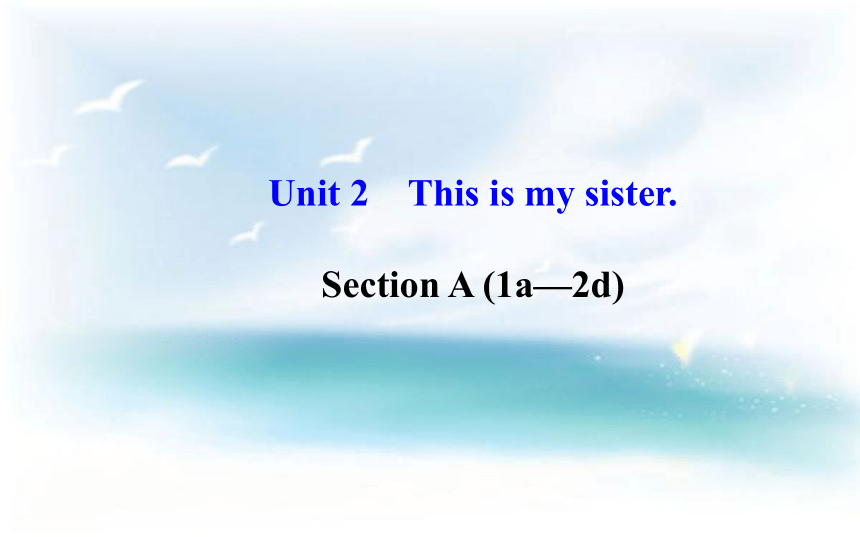 新目标英语七年级上Unit2 This is my sister 单元导学课件