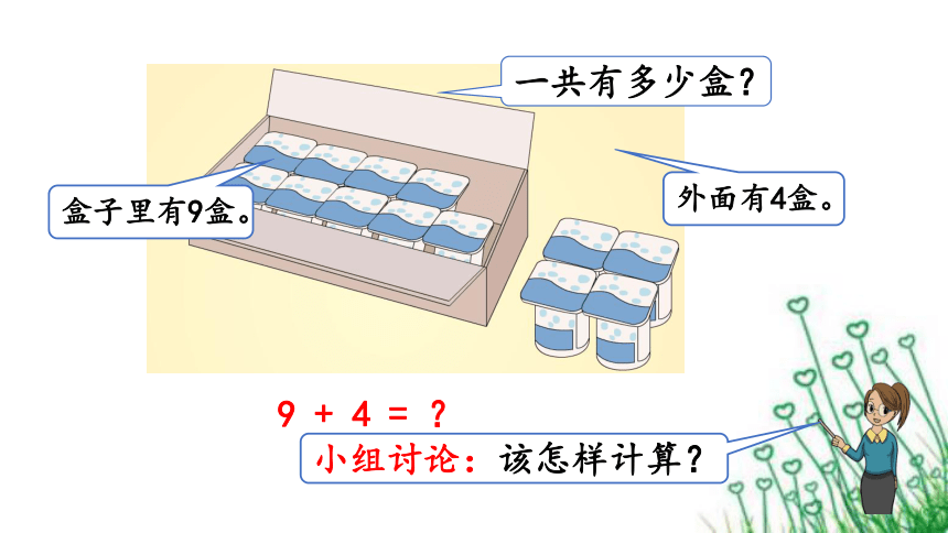 人教版数学一年级上册8.1 9加几 课件（16张PPT）