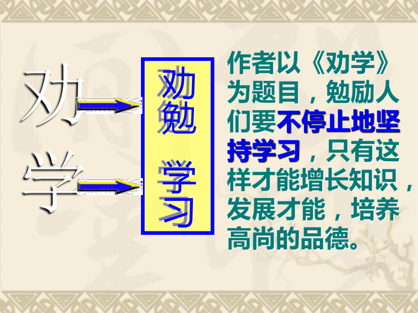 高一语文人教版必修三第三单元《劝学》课件1