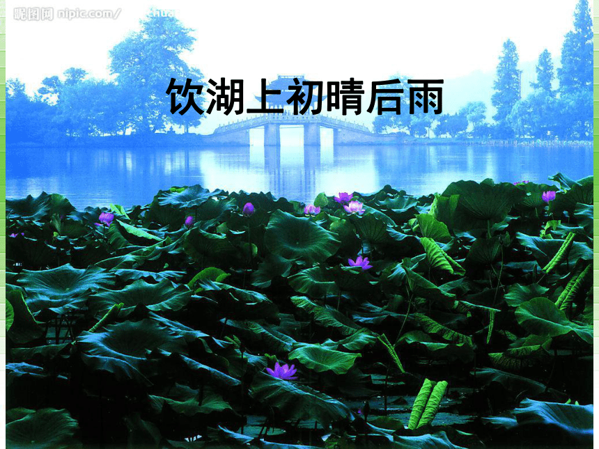 《饮湖上初晴后雨》课件