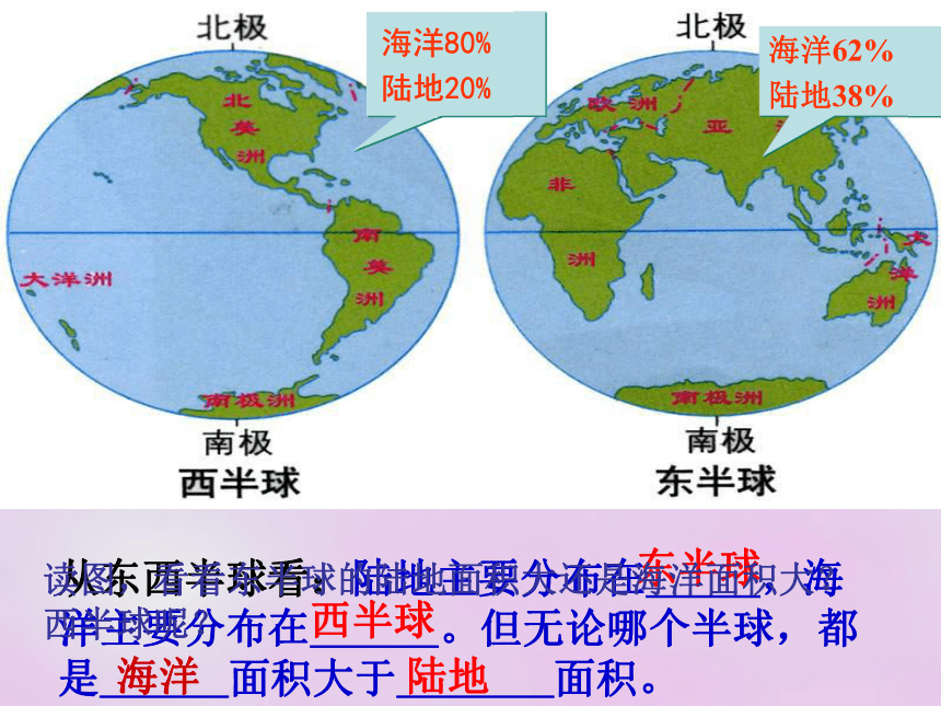 湘教版七年级上册第二章 第二节世界的海陆分布(26张PPT)