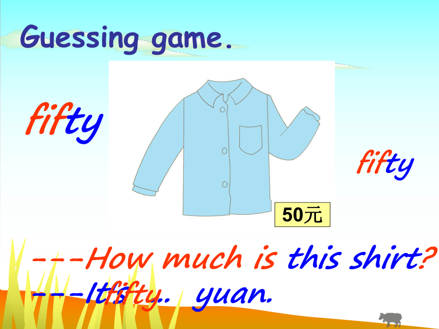 Lesson 3 How much is this shirt? 课件