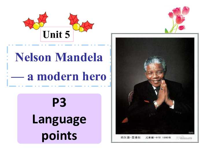 人教版高中英语必修一Unit 5 Nelson Mandel -- a modern hero   Language points   课件（共36张）