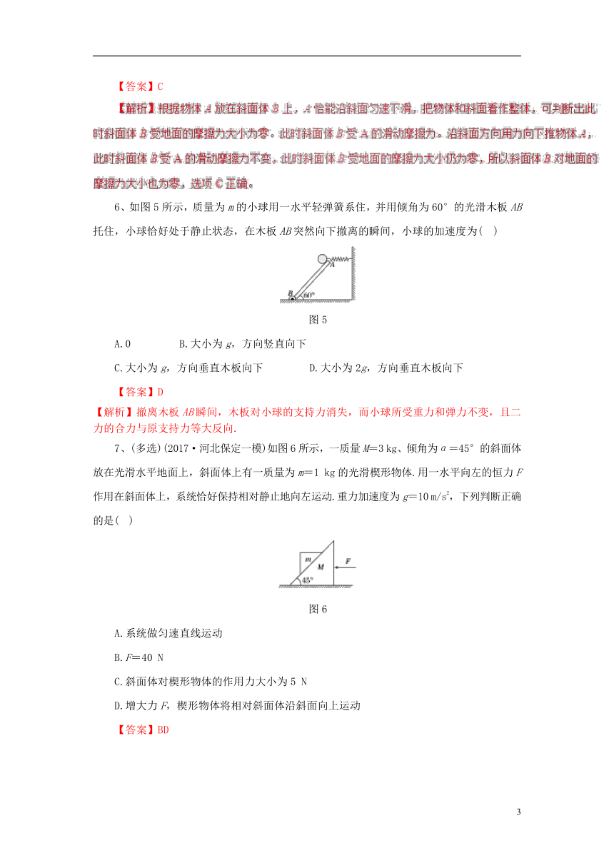 2019年高考物理一轮复习选练习题（6）（含解析）新人教版