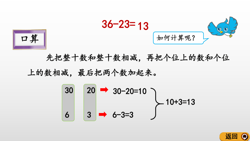 2.2.1 两位数减两位数（不退位）笔算课件（17张PPT)
