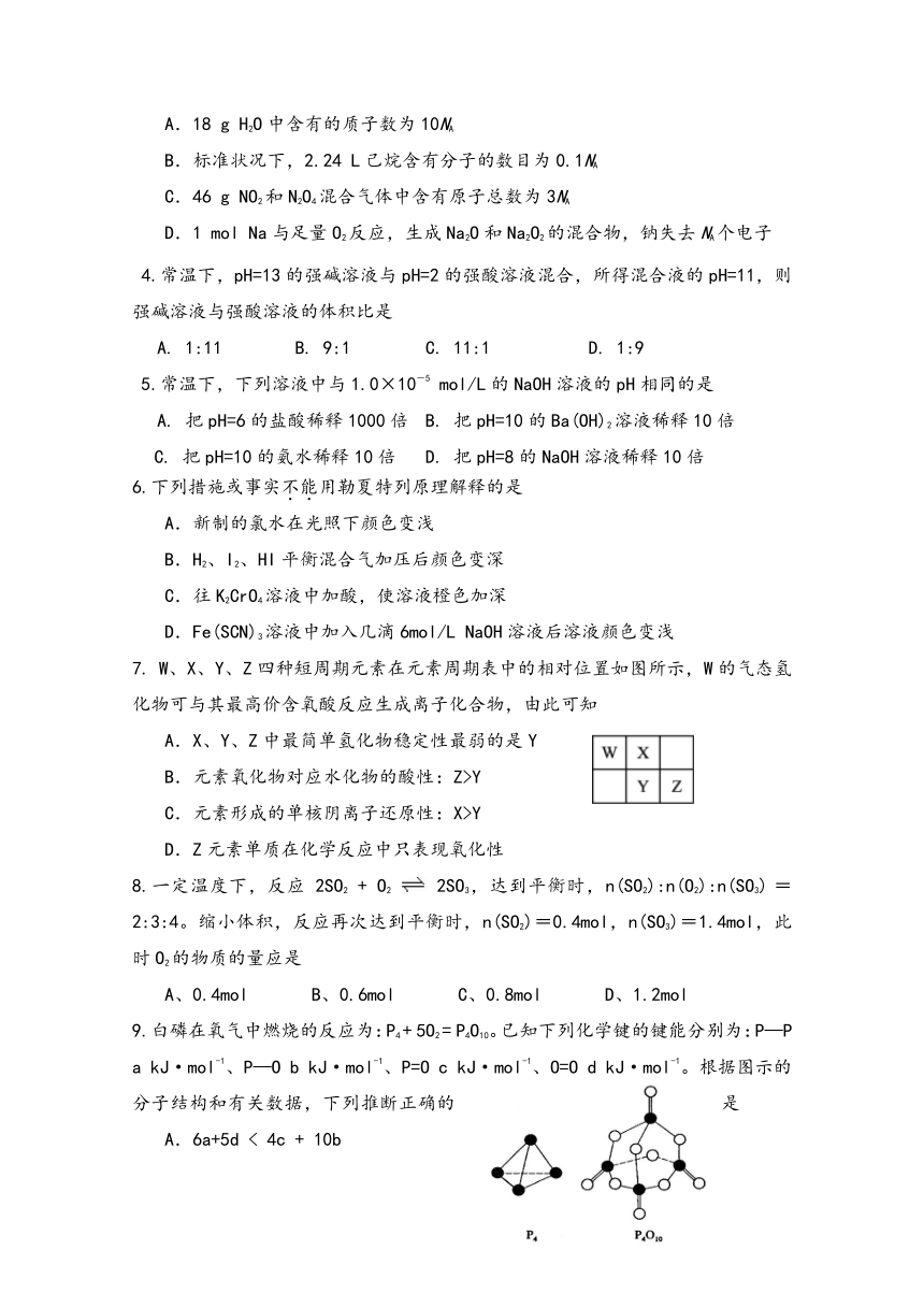 山西省吕梁市临县第一中学2017-2018学年高二上学期期中考试化学试题