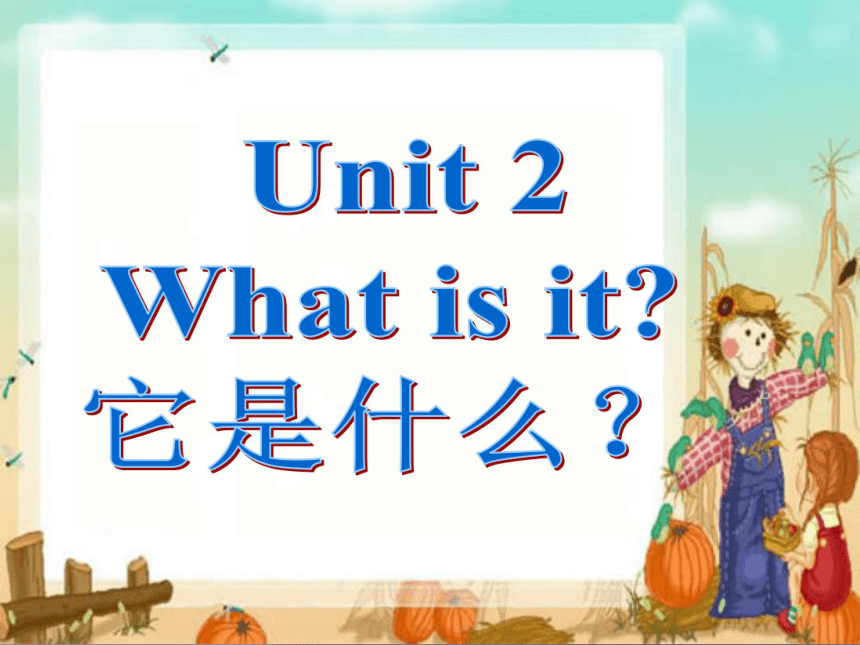 朗文外研社新概念英语四年级下册 Unit2 What is it？课件