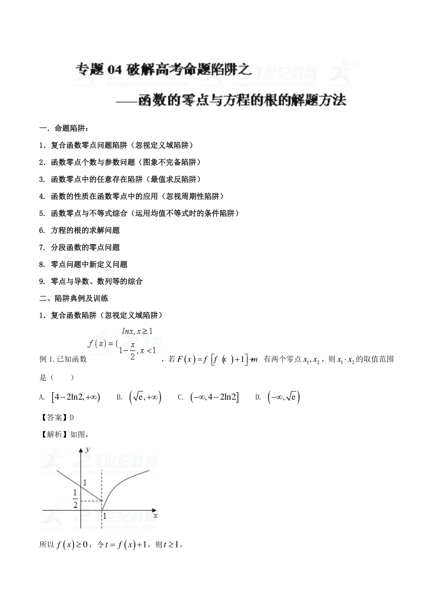 2018年高考数学破解高考命题陷阱专题复习4函数的零点与方程的根的解题方法