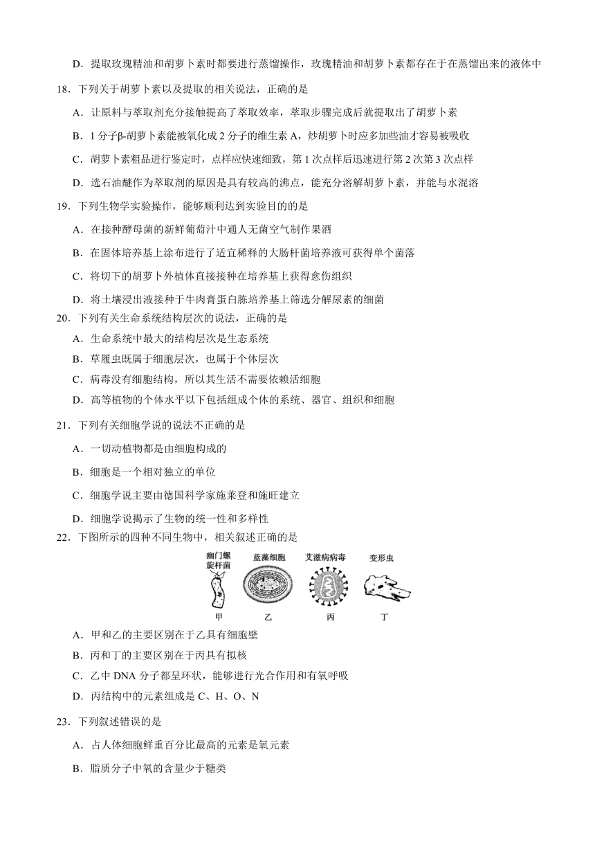 四川省三台县塔山中学2016-2017学年高二下学期半期补练生物试题