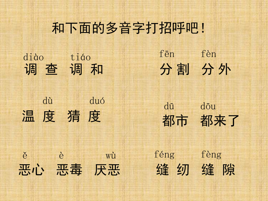 《区别多音字与同音字》课件