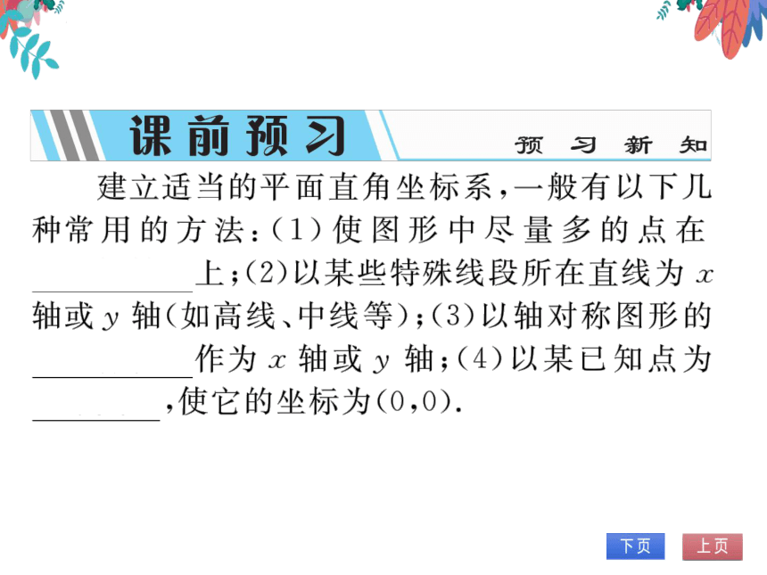 【沪科版】数学八年级上册 11.1平面内点的坐标第2课时 习题课件