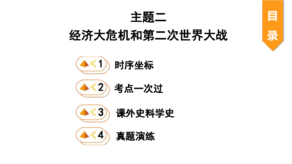 2020中考第一轮基础知识复习（世界现代史）：主题二　 经济大危机和第二次世界大战  课件（49张PPT）