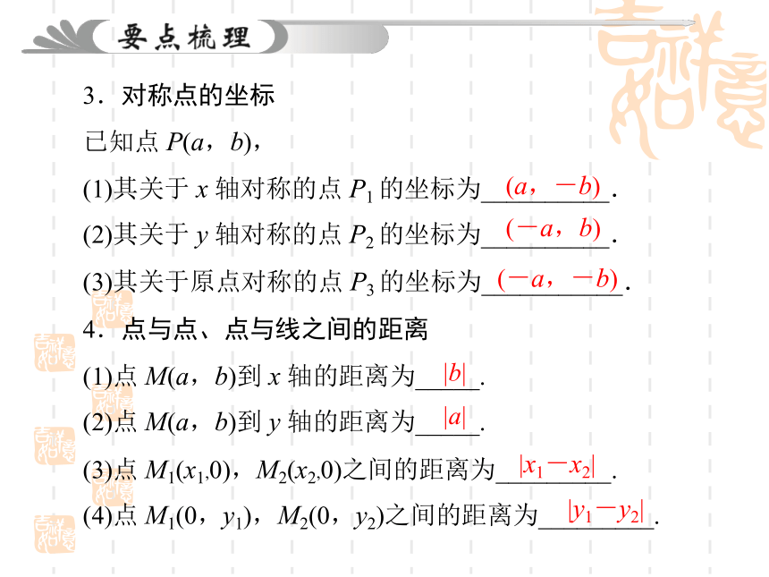 第11讲  平面直角坐标系与函数课件