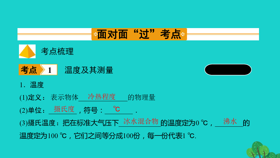 山西省2020年中考物理一轮复习 第十二章物态变化课件（60张）