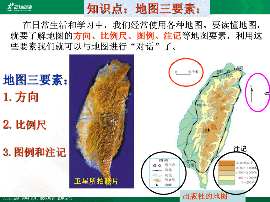 【最新最好课件】商务星球版七上地理2.1地图的基本要素