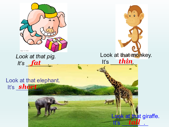 Unit 3 At the zoo PB Let's learn 课件（共14张PPT）