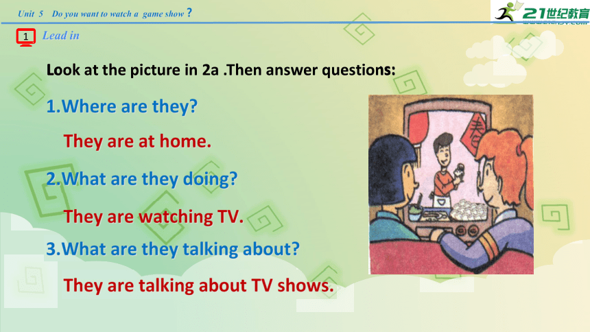 Unit5 Do you want to watch a game show Section A 2a-2d 课件(共18张PPT）