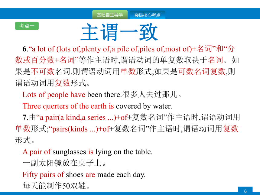 中考英语专题课件：主谓一致及反意疑问句