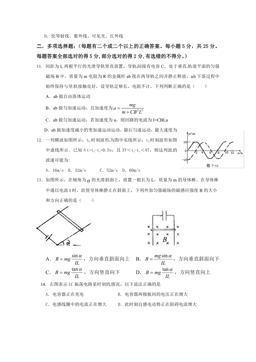 河北省武邑中学2017-2018学年高二下学期期末考试物理试题Word版含答案