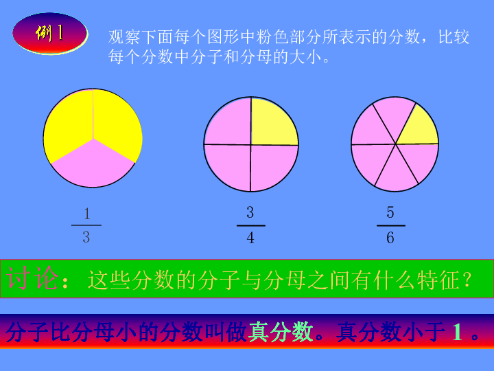 西师大版 五年级下册2.2真分数、假分数 课件 (16张PPT)