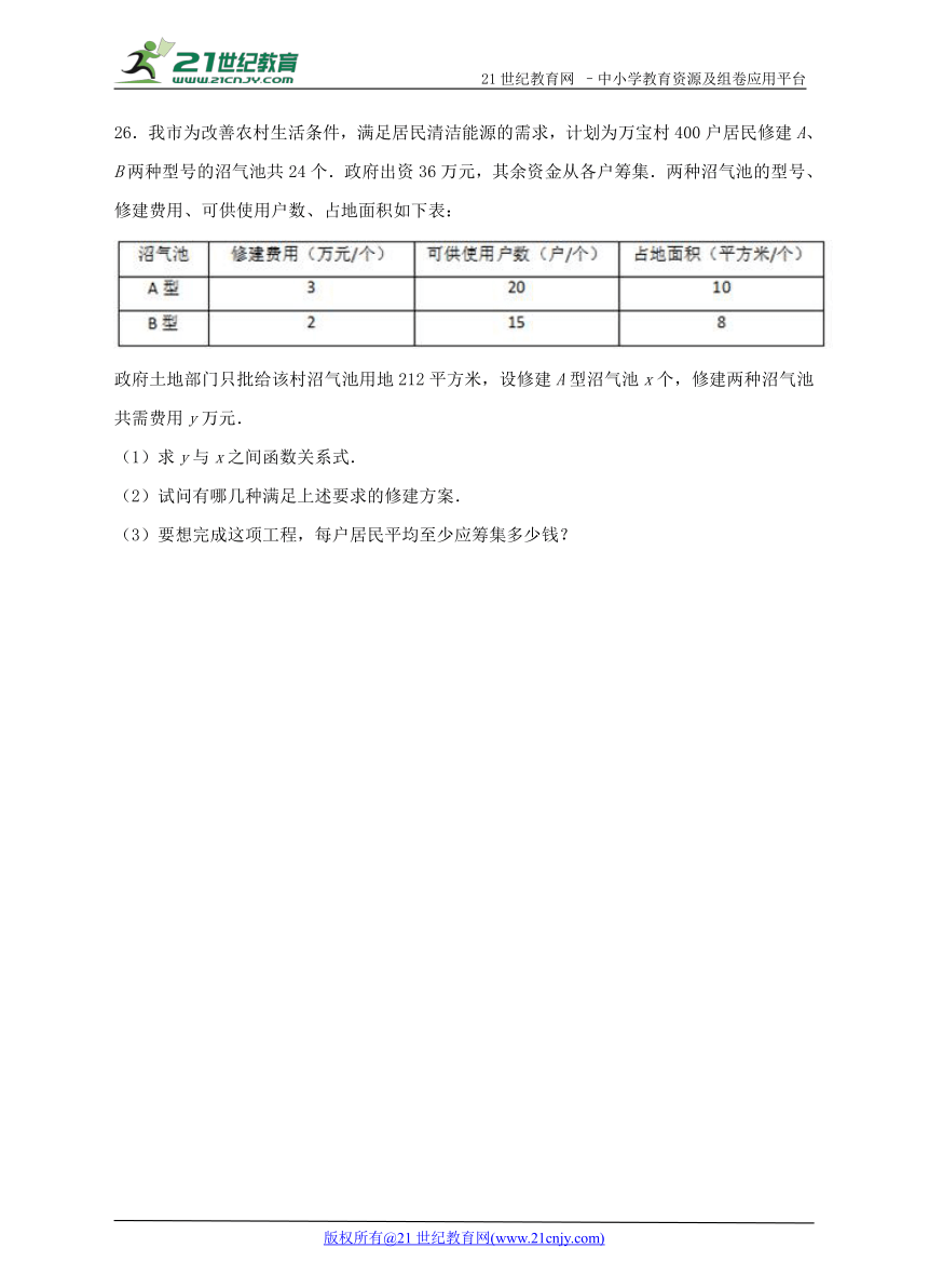 第7章 一元一次不等式与不等式组单元检测基础卷