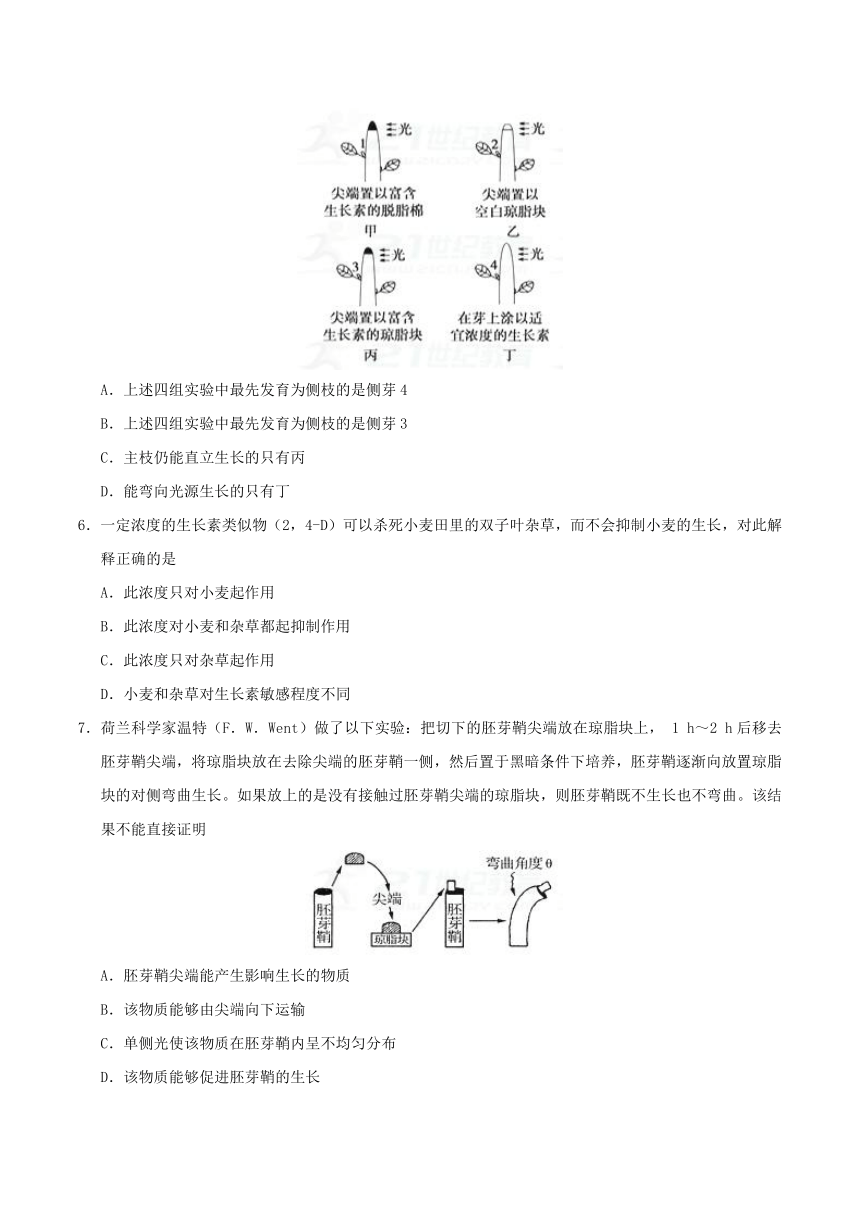 人教版2017-2018学年上学期高二生物期中复习学案