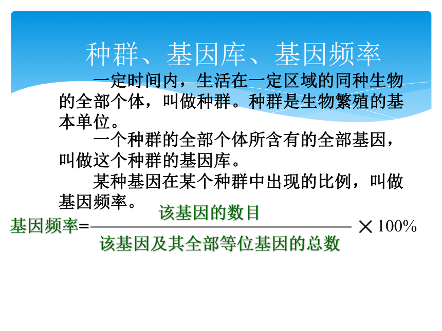 高中生物人教版必修二第七章第2节  现代生物进化理论的主要内容  课件 (44张PPT)