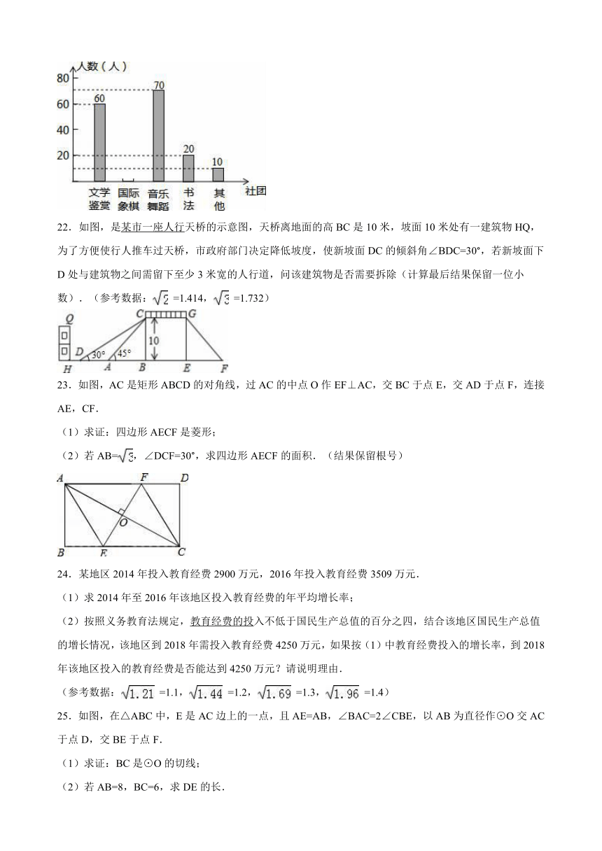 广西贺州市2016年中考数学试卷（解析版）