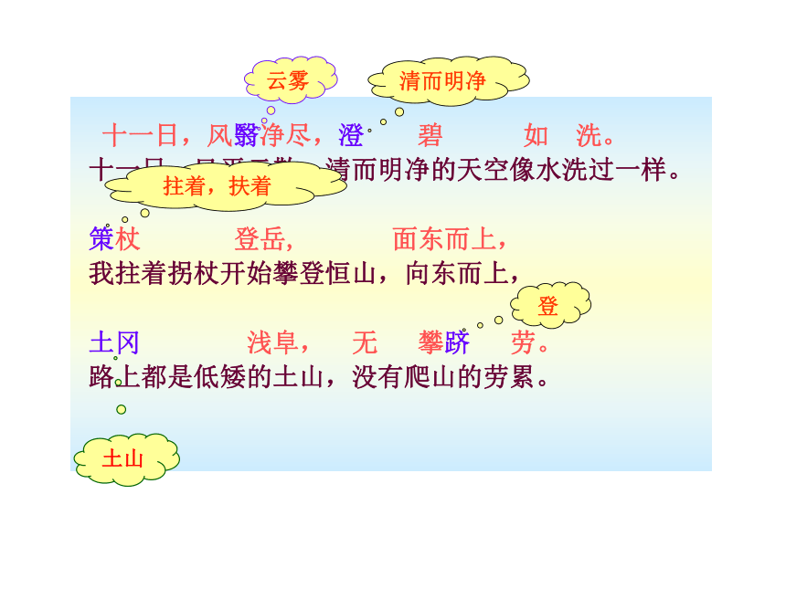 10-11版初中语文新课标同步授课课件：第23课 游恒山记 （语文版八年级上）